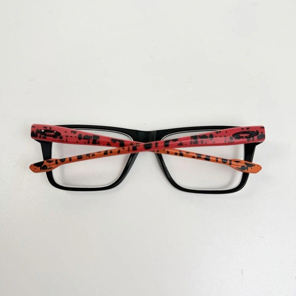 Oakley Bunt OY8026-0550 Youth Eyeglasses Frames Matte Black Red Orange 50-16-129